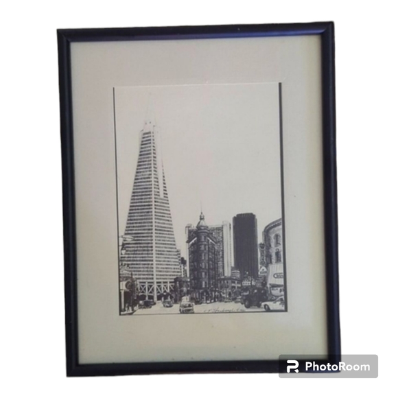 Transamerica Pyramid San Francisco California Print by Artist CF Stanbrough - Picture 1 of 5